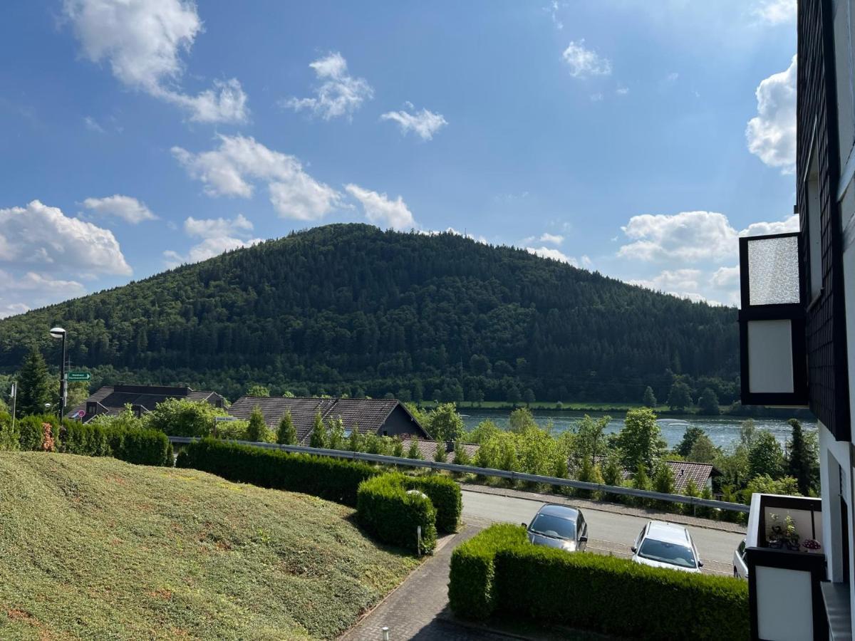 Ferienwohnung Am Hillestausee Winterberg Exterior foto